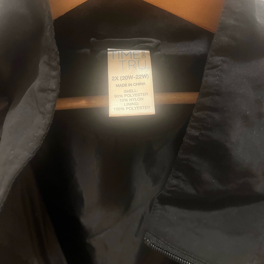Black lightweight coat